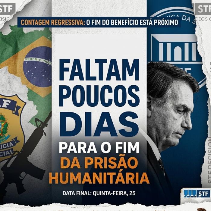 O FIM DA PRISÃO HUMANITÁRIA DE JAIR BOLSONARO ESTÁ PRÓXIMO